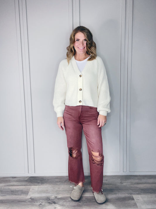 90s VINTAGE CROP FLARE