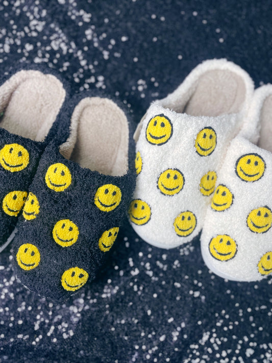 SMILEY FLEECE SLIPPER ‘BF