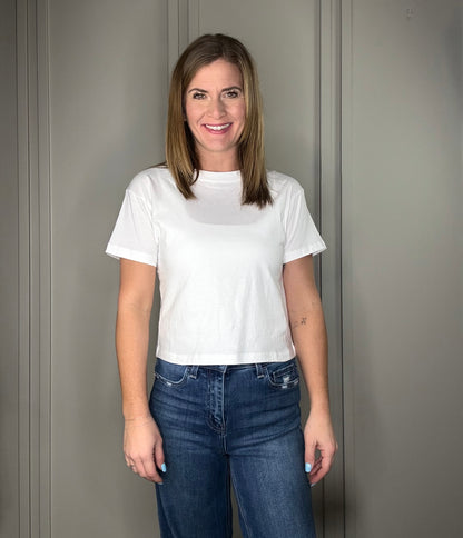 COTTON CREW NECK SHORT SLEEVE TEE