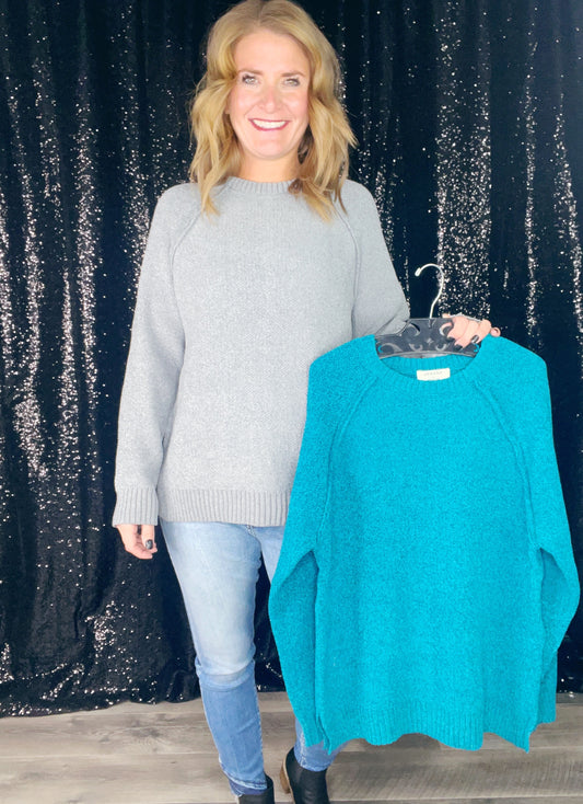 RAGLAN CHENILLE SWEATER ‘BF