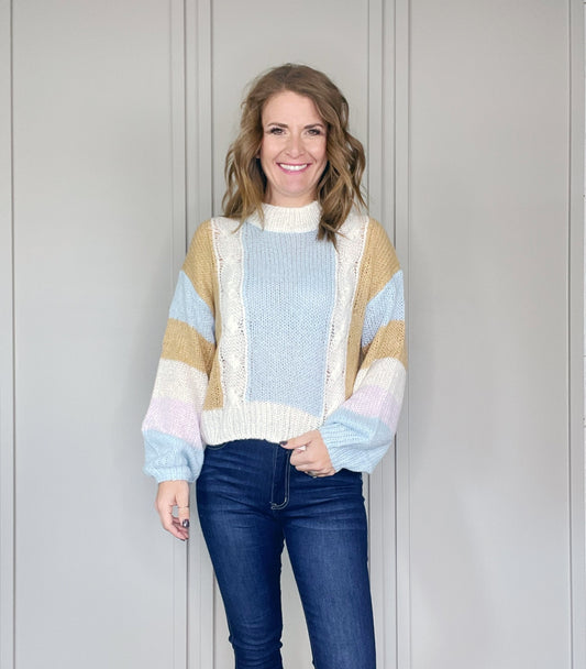 MULTI BLUE SWEATER