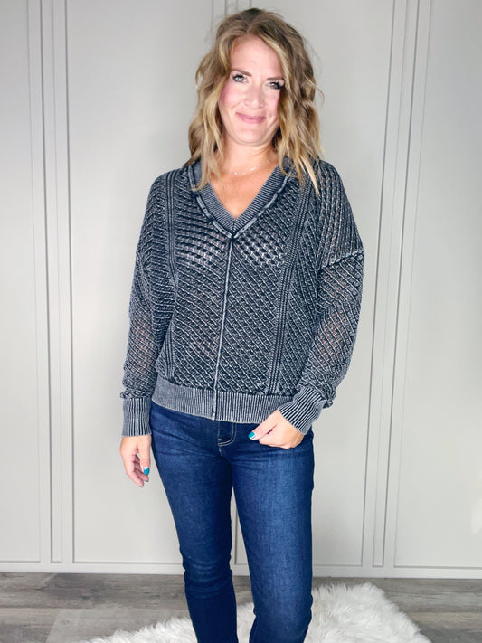 ACID WASH SWEATER