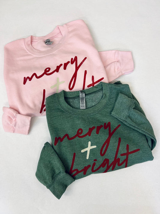 MERRY AND BRIGHT CANDY SWEATSHIRT