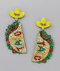 CINCO DE MAYO TACO GLITTER EARRING