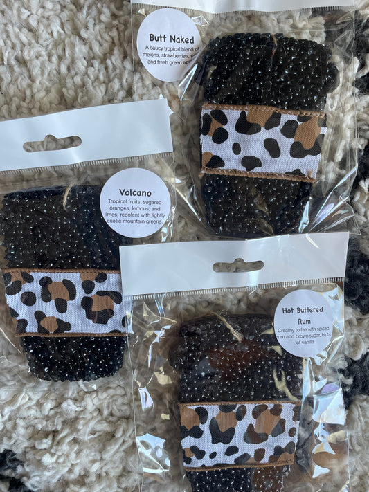 BLACK LEOPARD COFFEE CAR FRESHIE