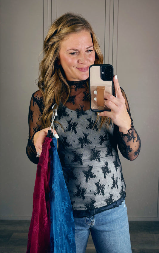 LACE SEE-THROUGH LAYERING TOP