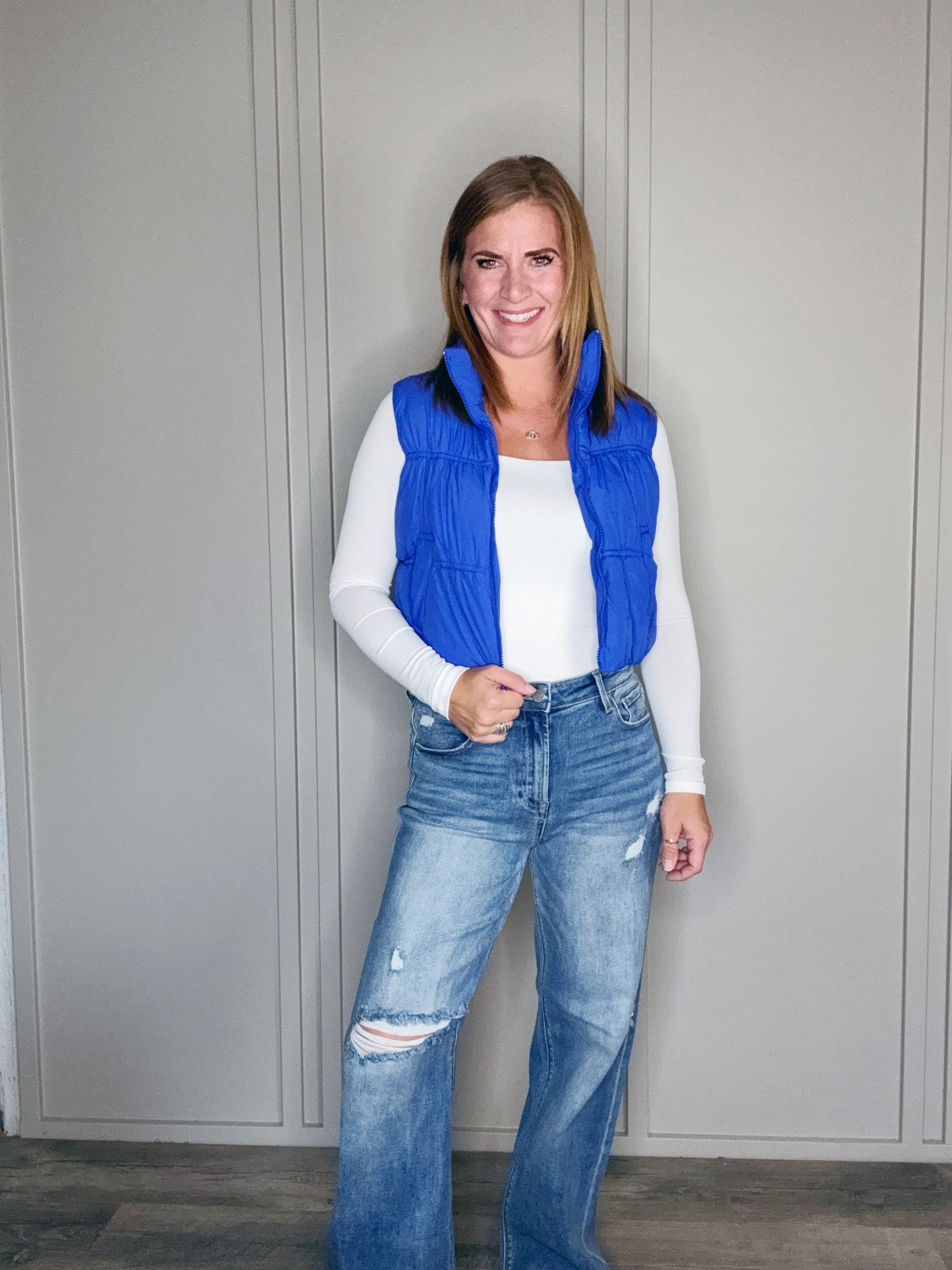 HIGH NECK PUFFER VEST