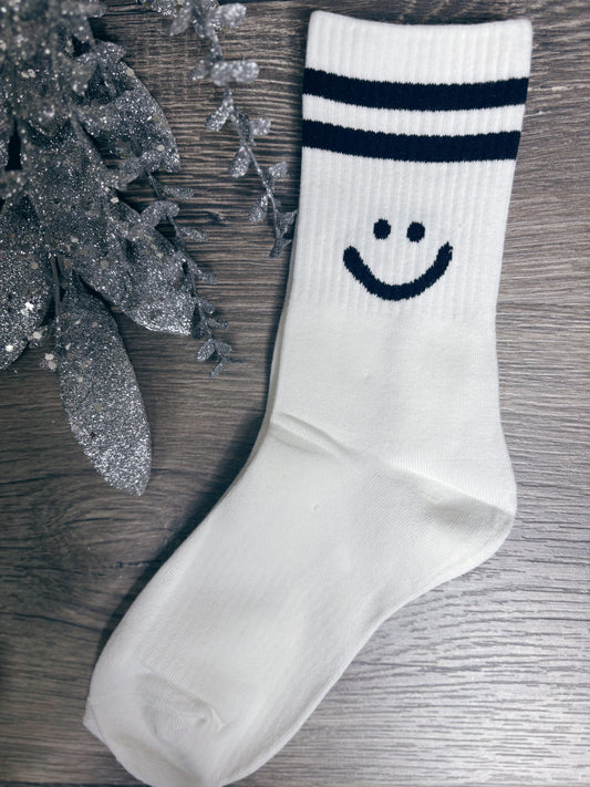 -BF- SMILEY FACE CREW SOCK
