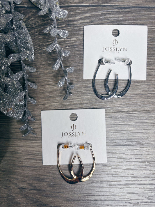 -BF- CLASSIC U SHAPE HUGGIE HOOP EARRING