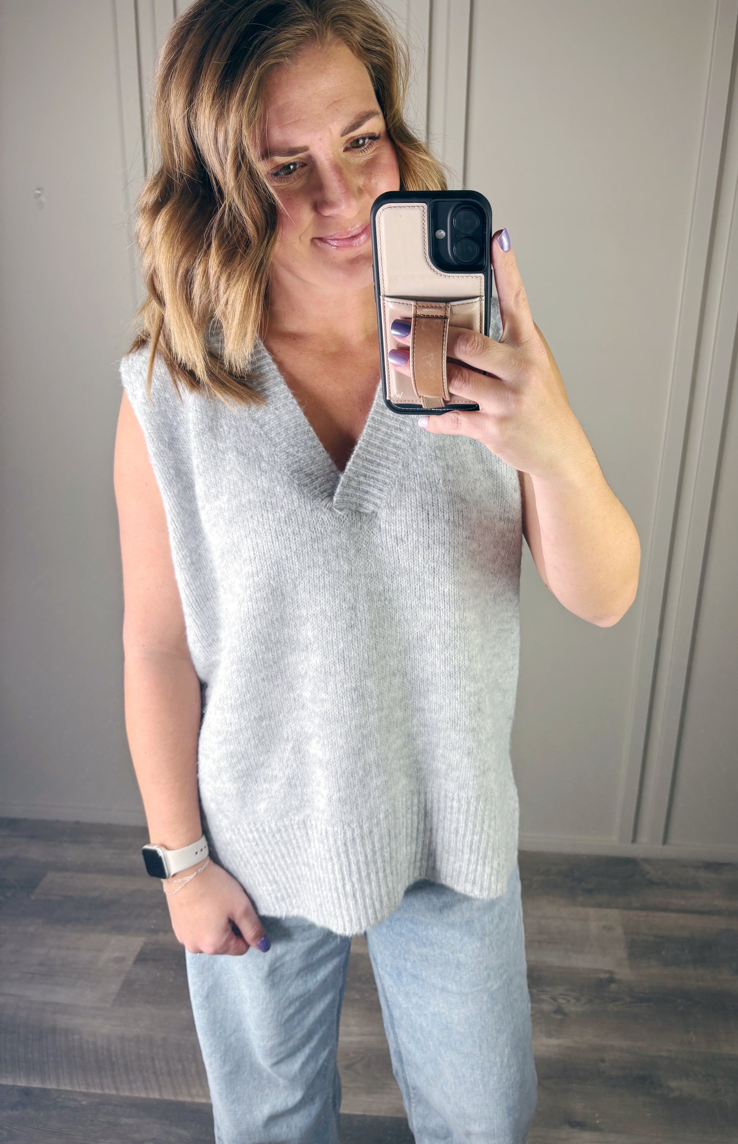 GREY SWEATER VEST