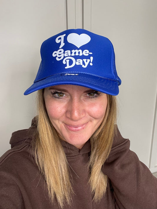 I LOVE GAME DAY HAT