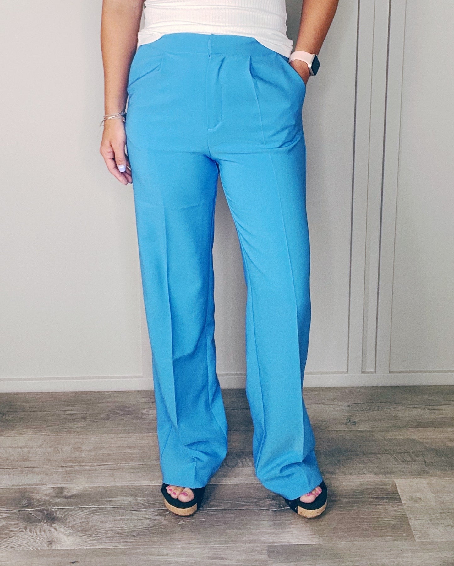 BLUE DRESS PANT