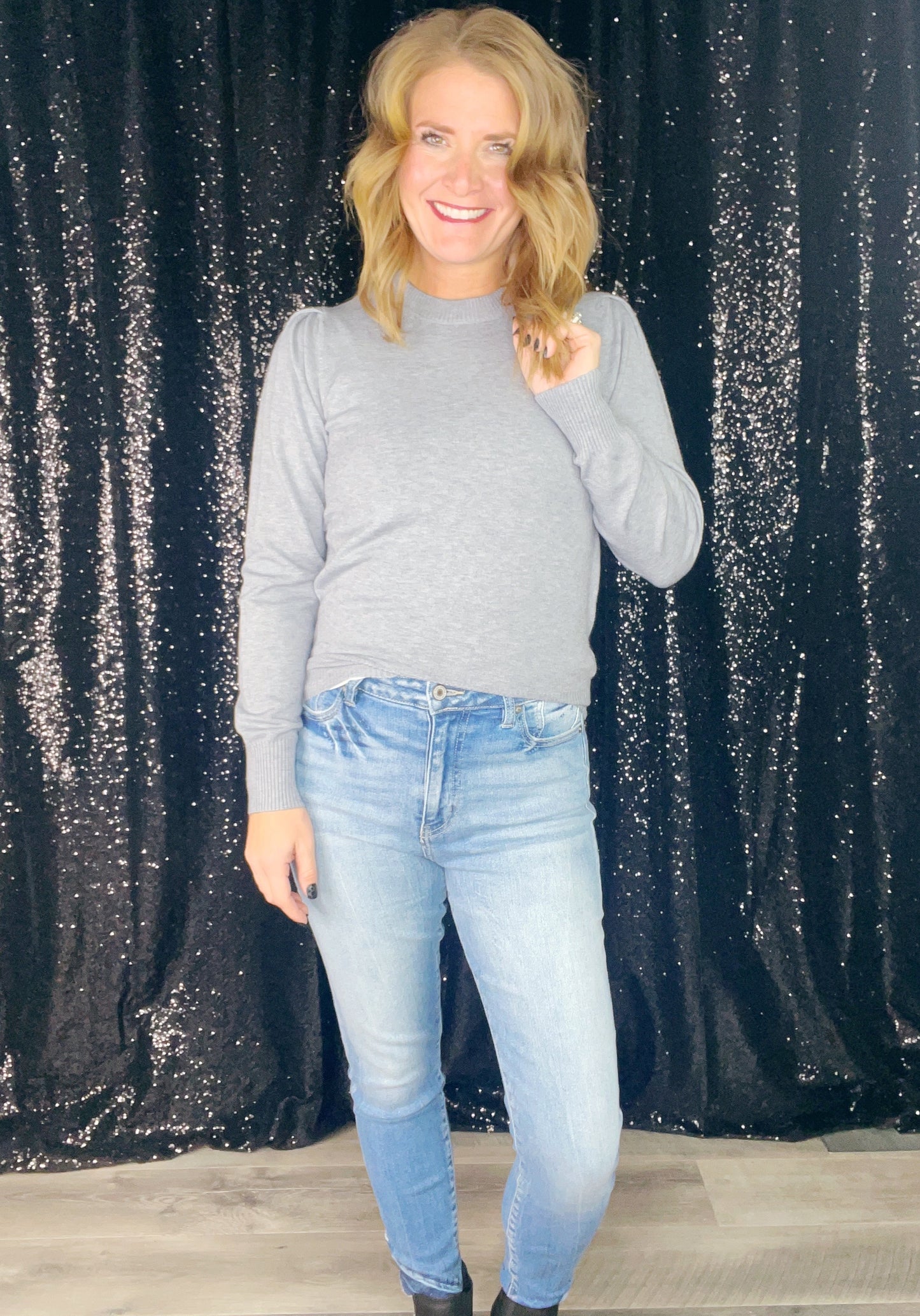 BLOUSON SLEEVE SWEATER ‘BF