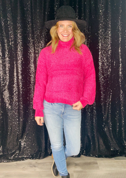 CHENILLE TURTLENECK SWEATER ‘BF