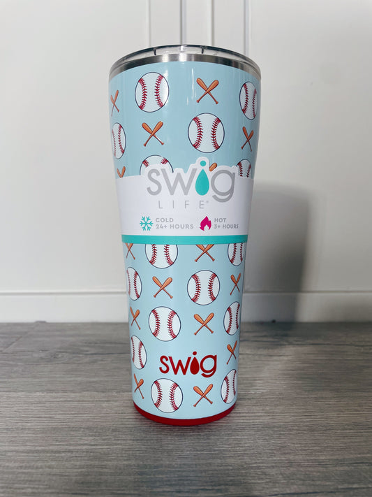 BASEBALL SWIG 32 OZ TUMBLER