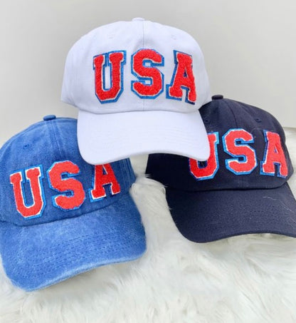 USA CHENILLE PATCH HAT