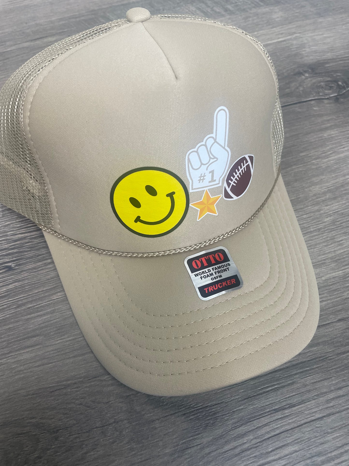 FOOTBALL MESH TRUCKER HAT