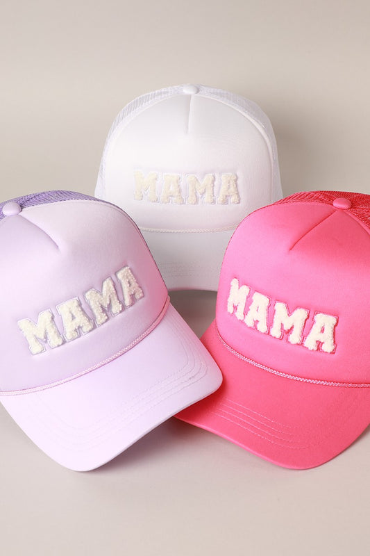 MAMA CHENILLE PATCH TRUCKER SNAP BACK HAT