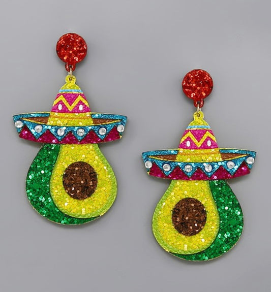 CINCO DE MAYO AVOCADO EARRING