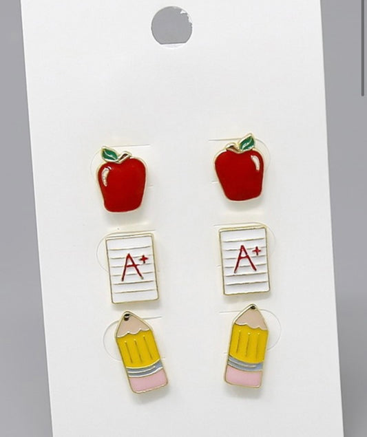 TEACHER EARRING SET
