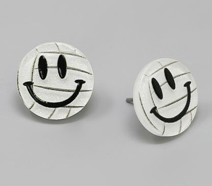 SPORTS SMILEY EARRINGS