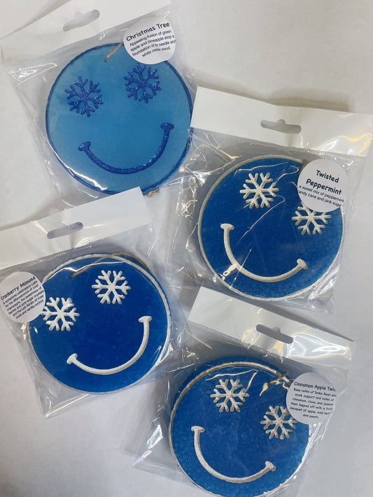 SMILEY SNOWFLAKE CAR FRESHIE