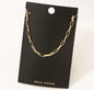 GOLD CHAIN LINK NECKLACE