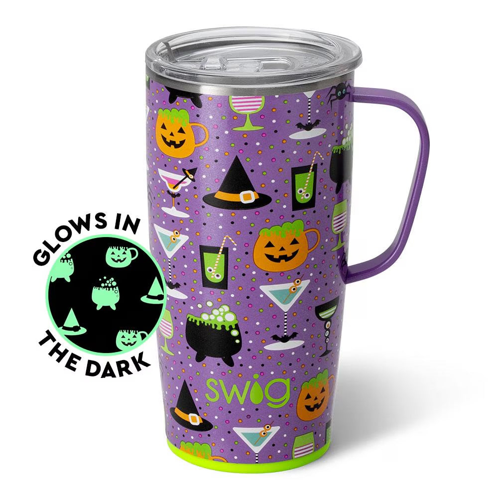 22 oz PURPLE HALLOWEEN SWIG