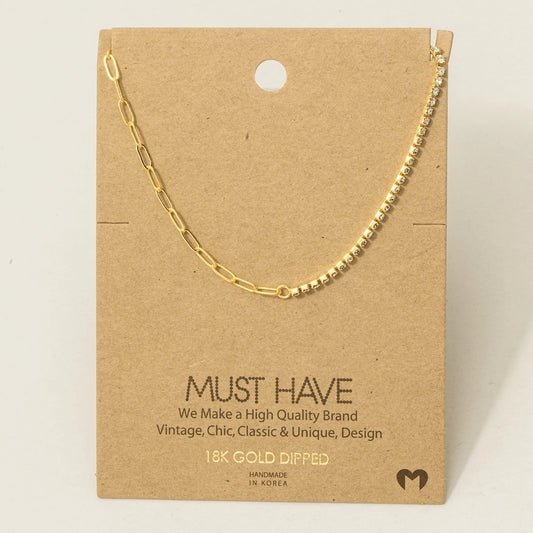 GOLD CHAIN LINK NECKLACE