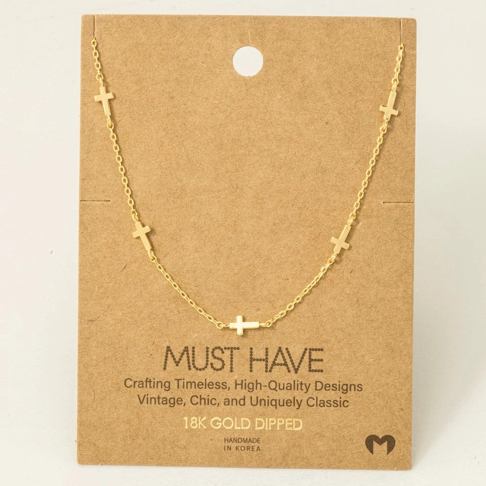 DAINTY CROSS NECKLACE