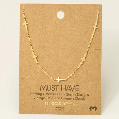 DAINTY CROSS NECKLACE