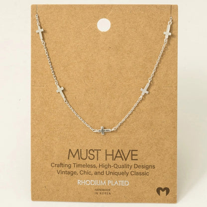DAINTY CROSS NECKLACE