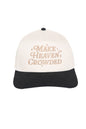 MAKE HEAVEN CROWDED TRUCKER HAT