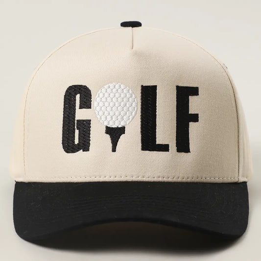 BLACK GOLF TRUCKER HAT