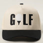 BLACK GOLF TRUCKER HAT