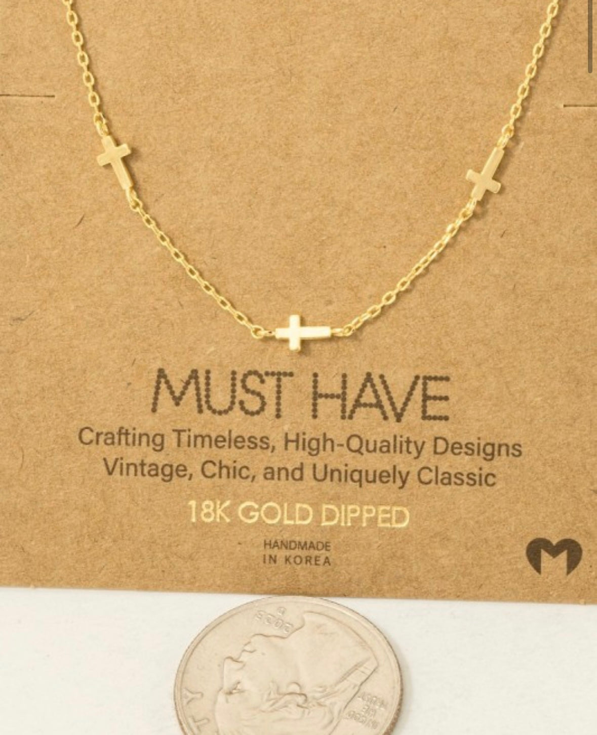 DAINTY CROSS NECKLACE