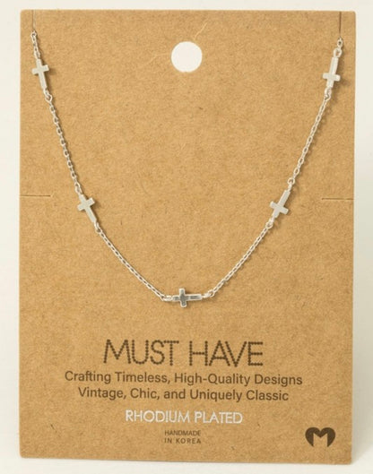 DAINTY CROSS NECKLACE