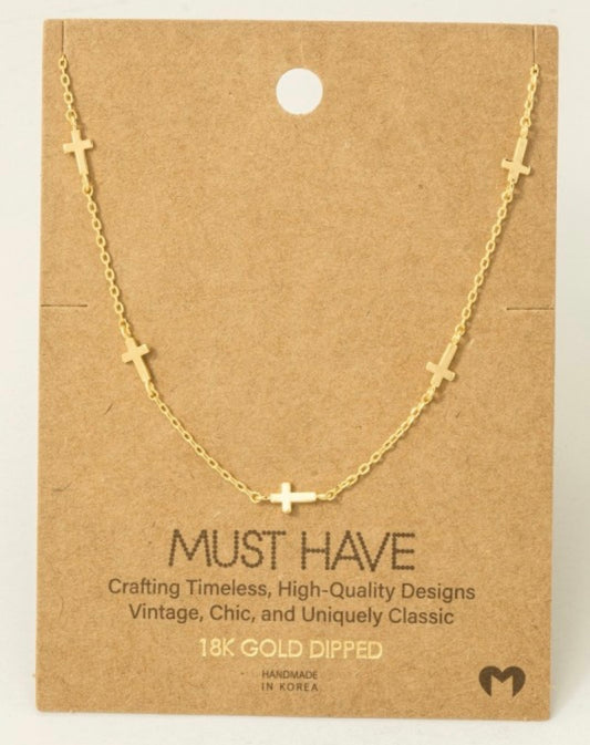 DAINTY CROSS NECKLACE