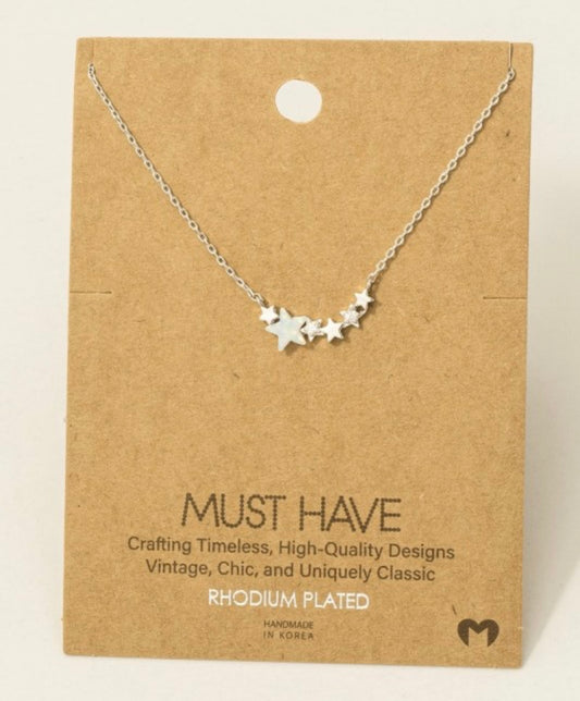 DAINTY MULTI STAR NECKLACE