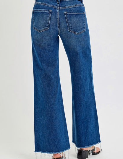 HIGH RISE TUMMY CONTROL WIDE LEG CROP JEAN