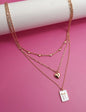 ::BF::BOW CHARM LAYERED NECKLACE