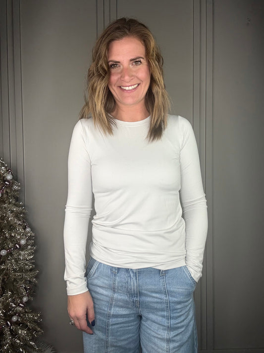 ::BF::MICROFIBER LONG SLEEVE CREW NECK TEE