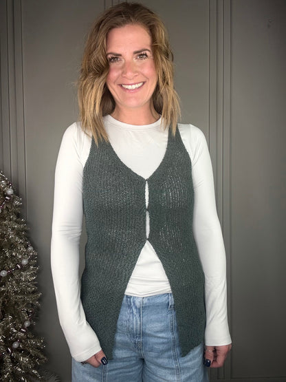 ::BF::HOOK AND EYE SWEATER VEST