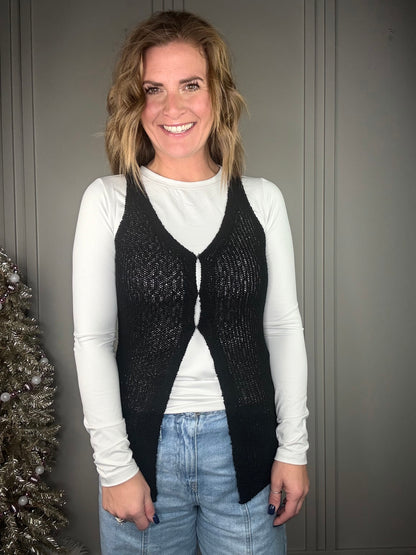 ::BF::HOOK AND EYE SWEATER VEST