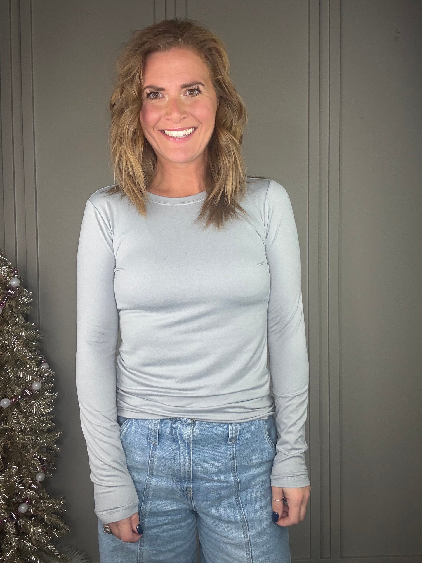 ::BF::MICROFIBER LONG SLEEVE CREW NECK TEE