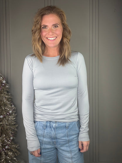 ::BF::MICROFIBER LONG SLEEVE CREW NECK TEE