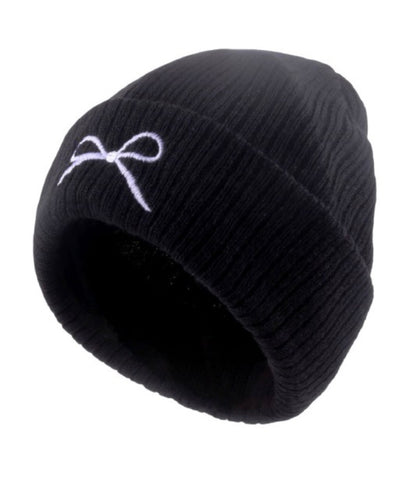 ::BF::BOW KNITTED BEANIE