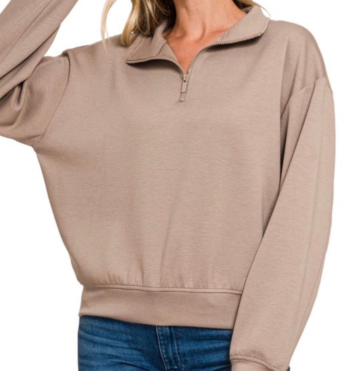 ::BF::SCUBA HALF ZIP PULLOVER SWEATSHIRT