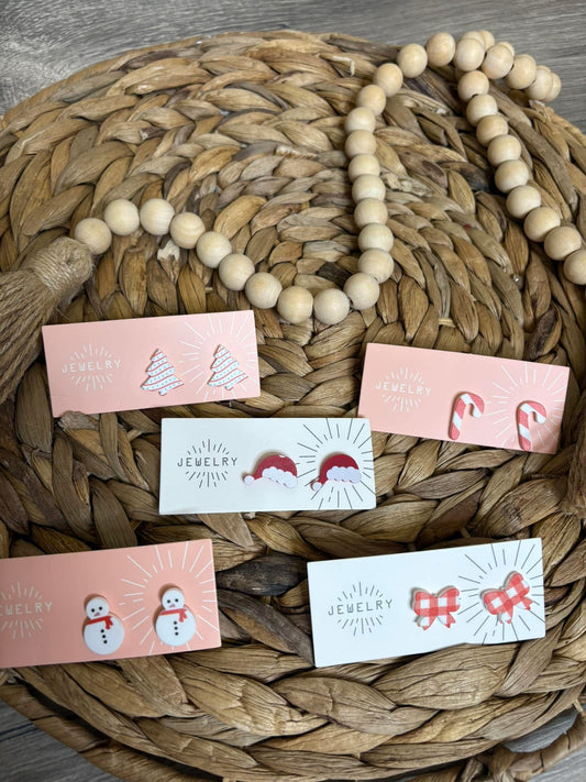 CHRISTMAS POST EARRING