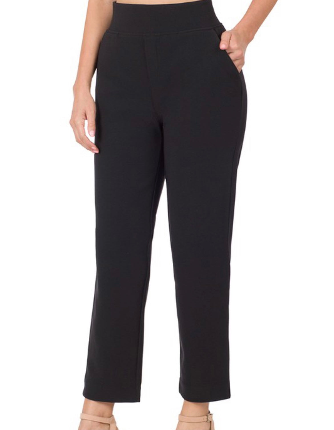 7/8 LENGTH PULL ON STRETCH DRESS PANT